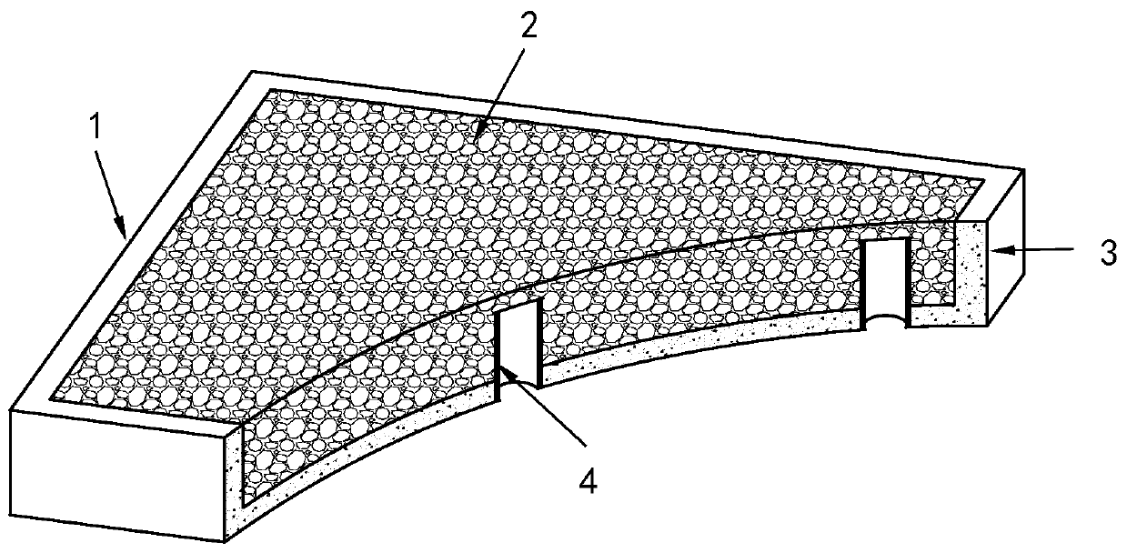 A pavement brick with water cut off first and then permeable and preparation method thereof