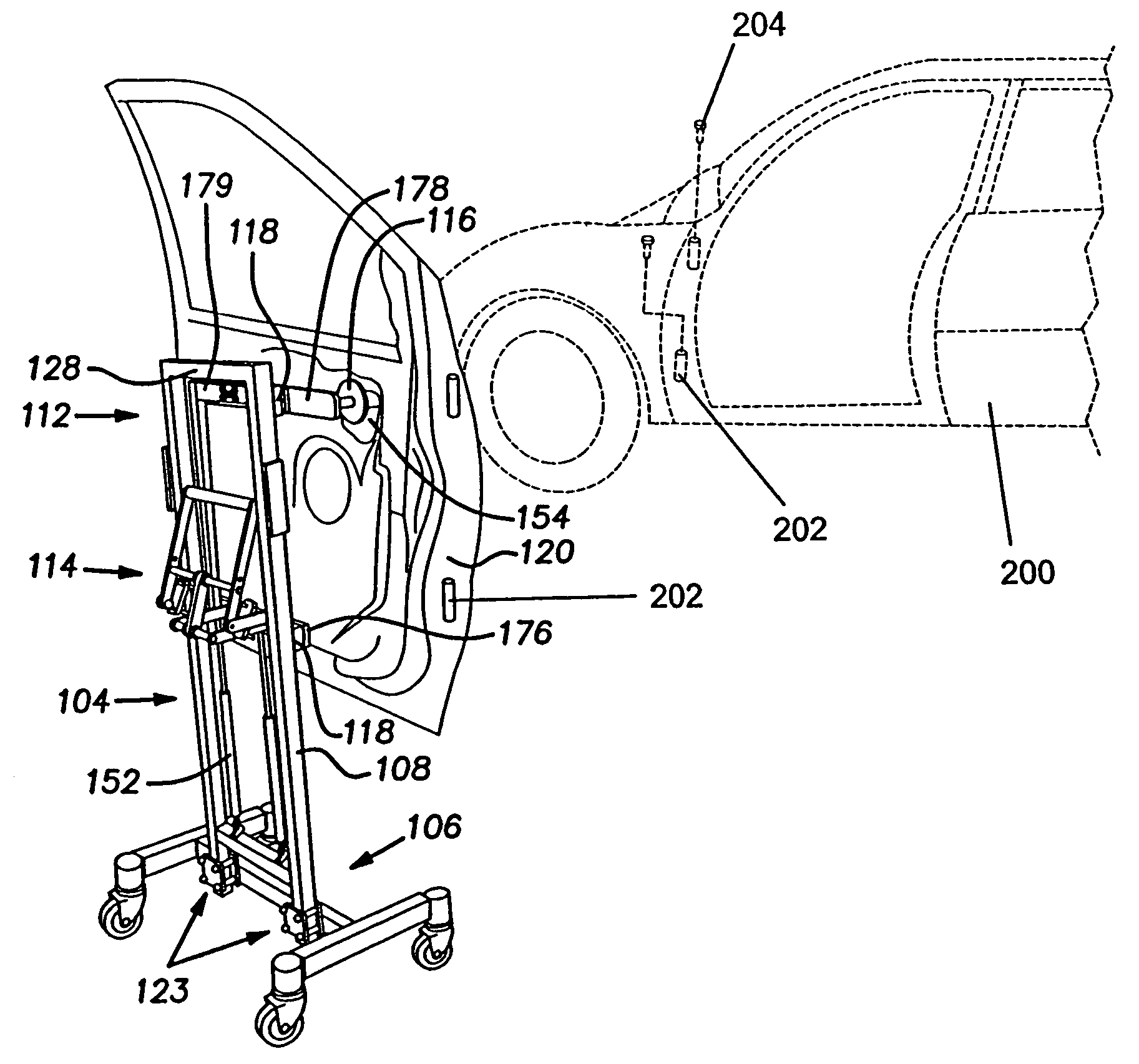 Door lifting apparatus and method