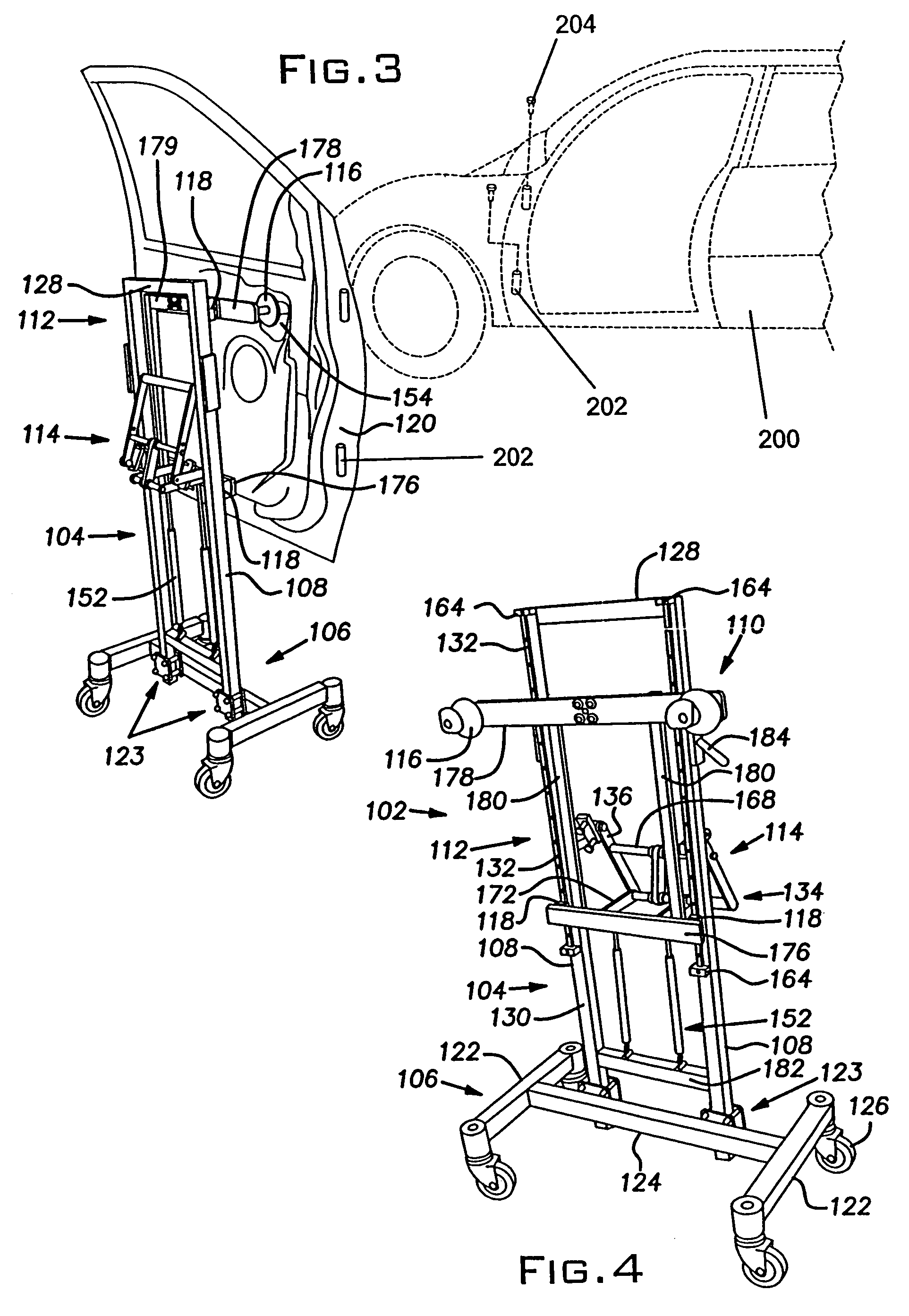 Door lifting apparatus and method