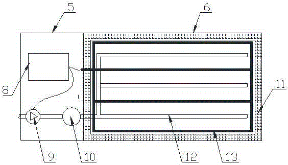 Water heating fire engine