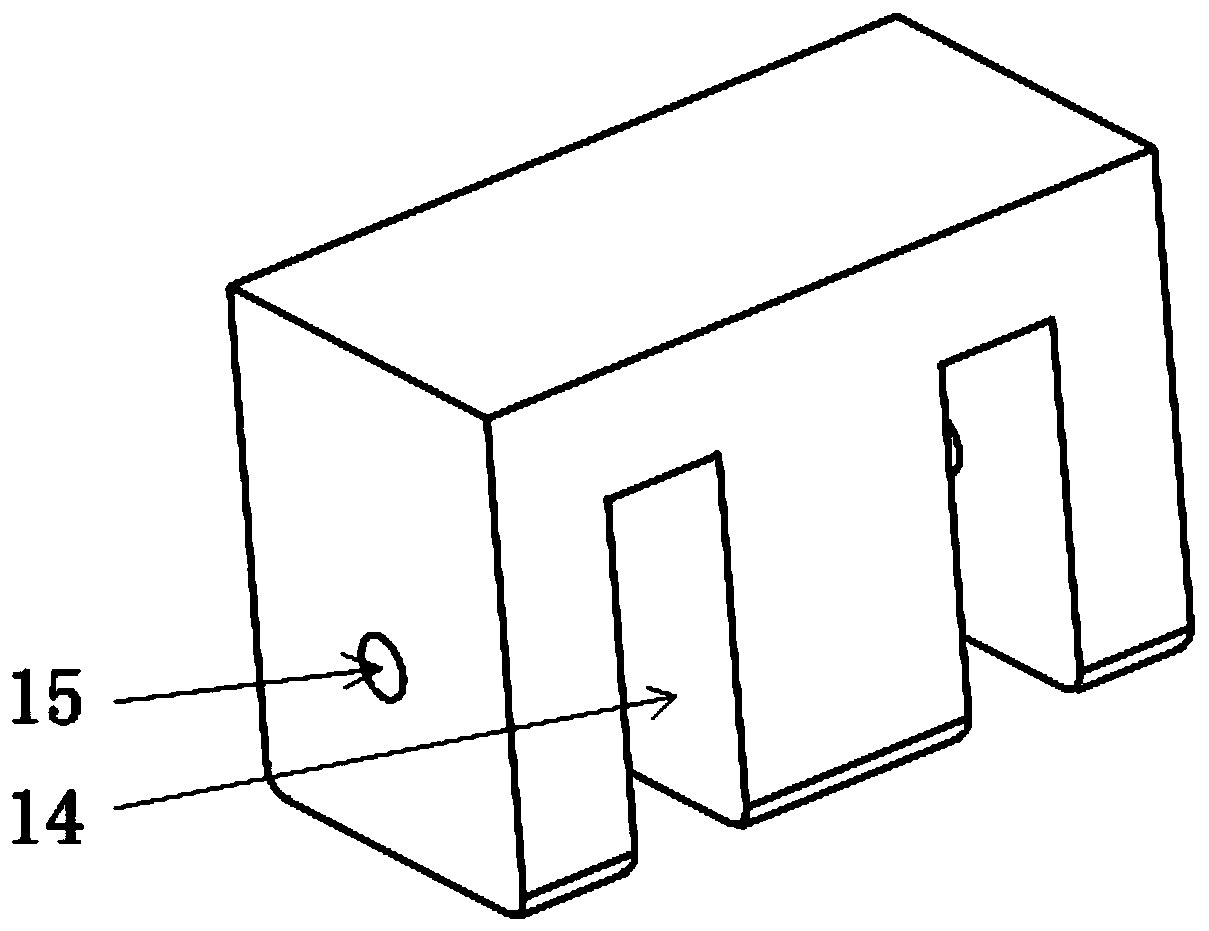 Prefabricated T-beam bottom longitudinal slope adjusting device