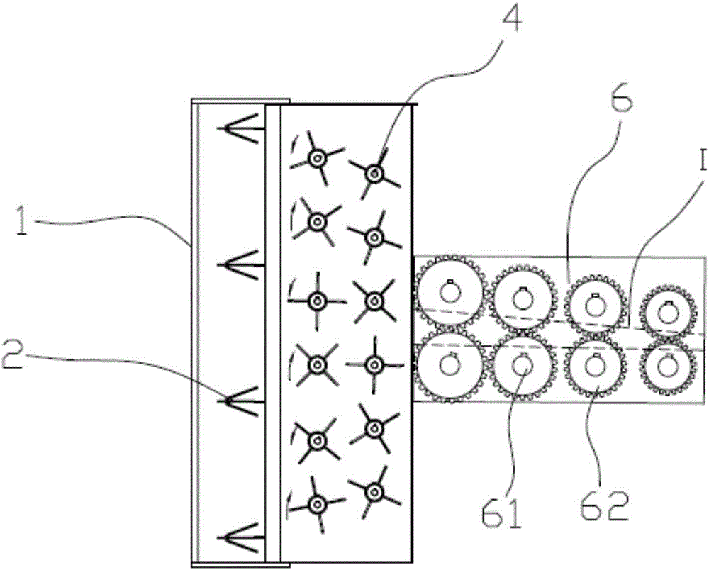 Header for paper mulberry tree ensilaging and direct harvesting bundling machine