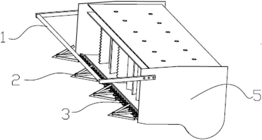 Header for paper mulberry tree ensilaging and direct harvesting bundling machine