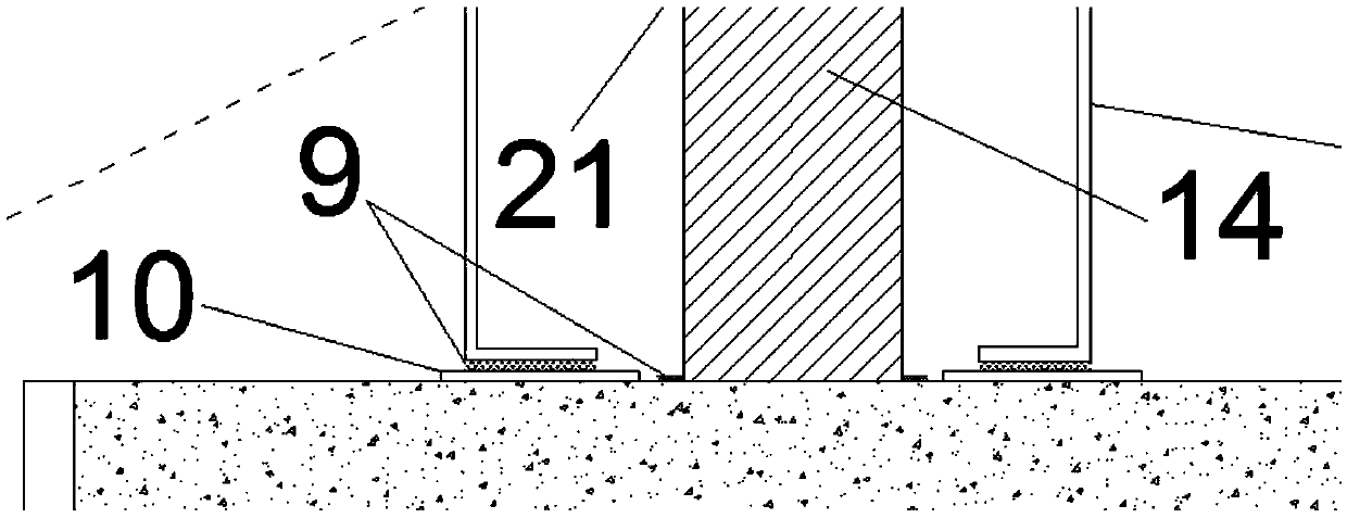 Visual testing device and method for soil and structure shearing characteristic research