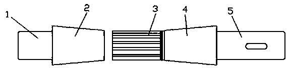 Assembled rotating shaft