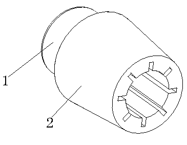 Assembled rotating shaft