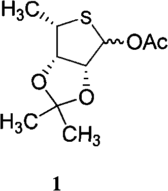 Intermediate compounds for thiophane nucleoside analogues and preparation method thereof