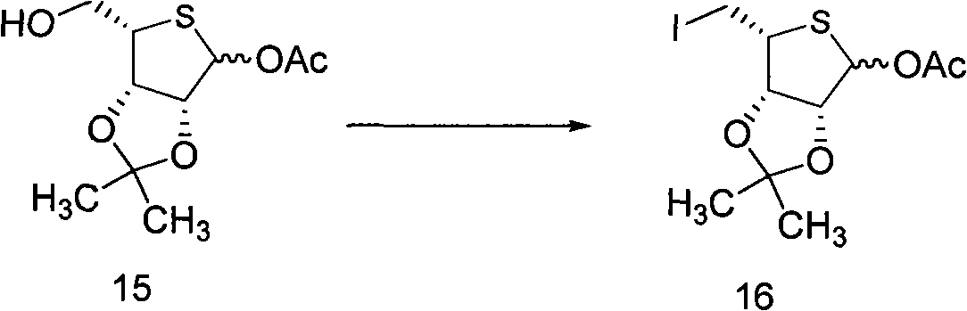 Intermediate compounds for thiophane nucleoside analogues and preparation method thereof