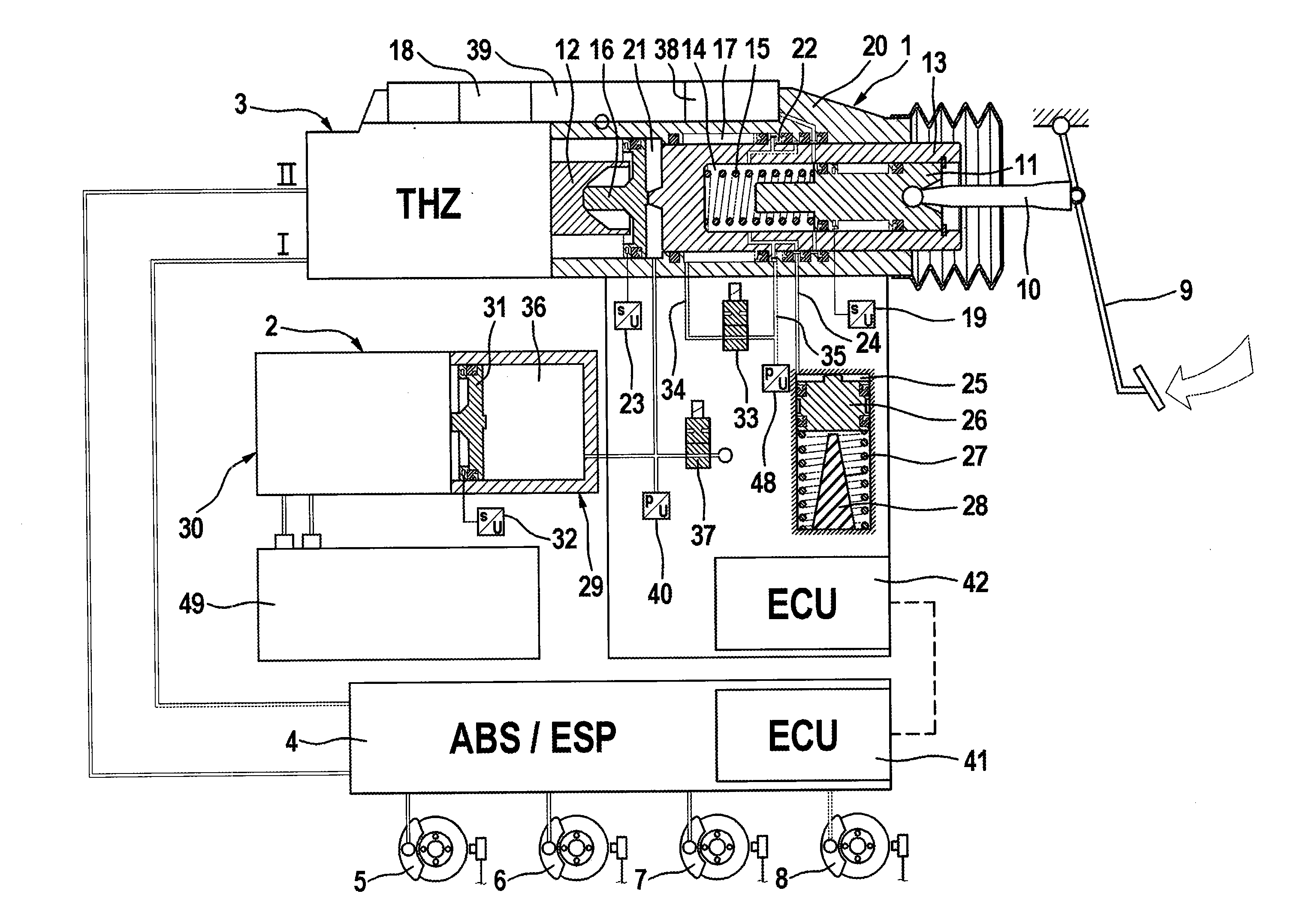 Braking System For Motor Vehicles