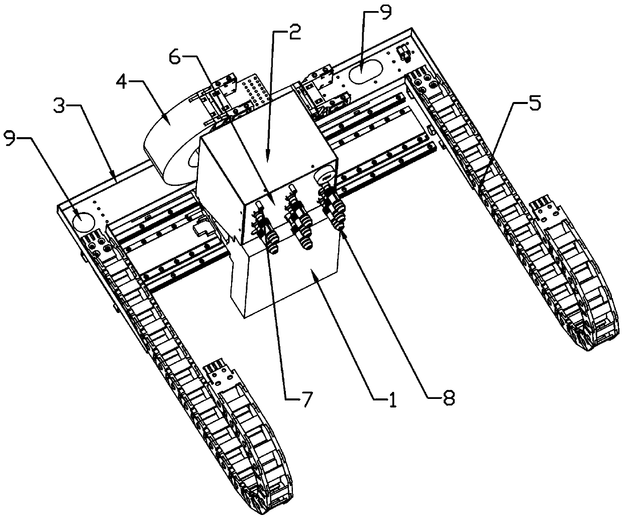 Electrical hidden wiring layout structure based on dispenser equipment