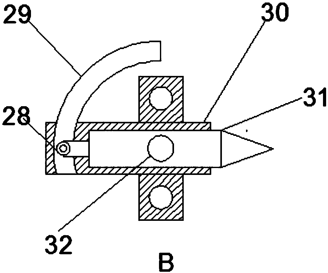 Drilling equipment for machining metal parts of cleaning gun head