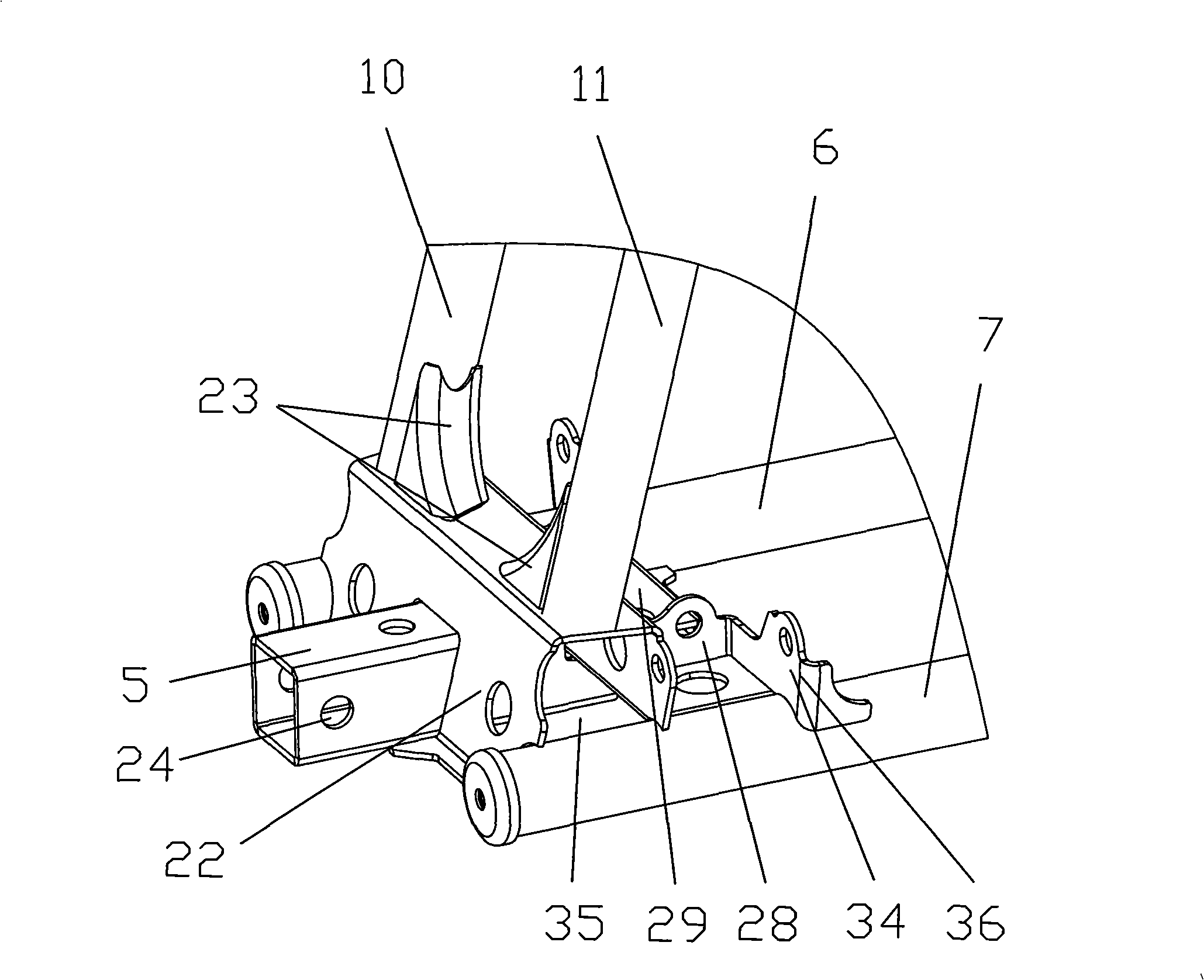 Frame assembly of all-terrain vehicle