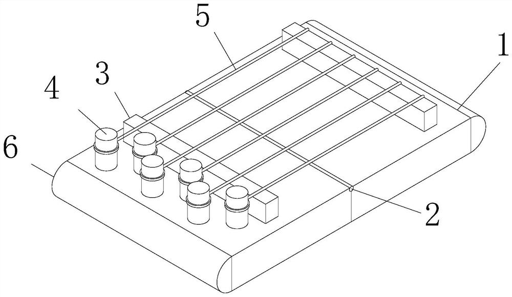 Portable guzheng finger training device