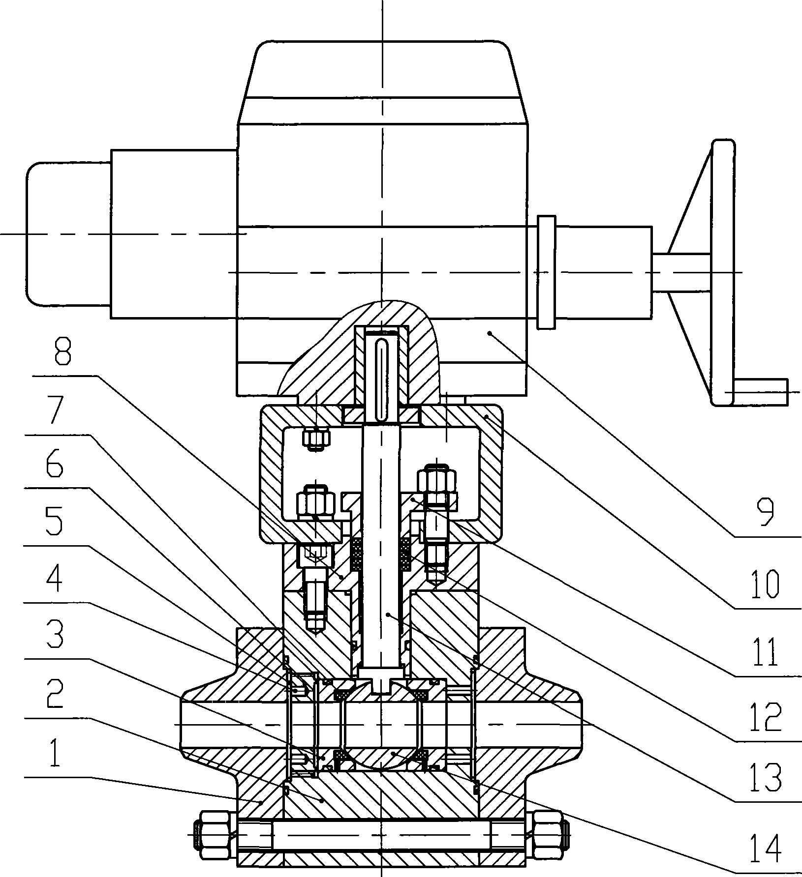 Safe level high-pressure ball valve