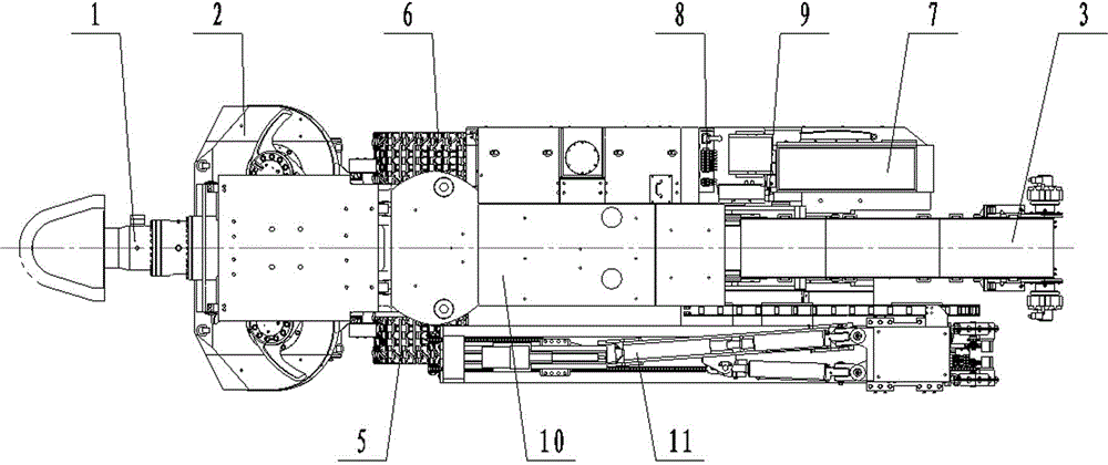 Integrated tunneling and exploring machine