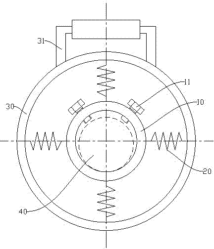 Holder of concrete vibrating bar