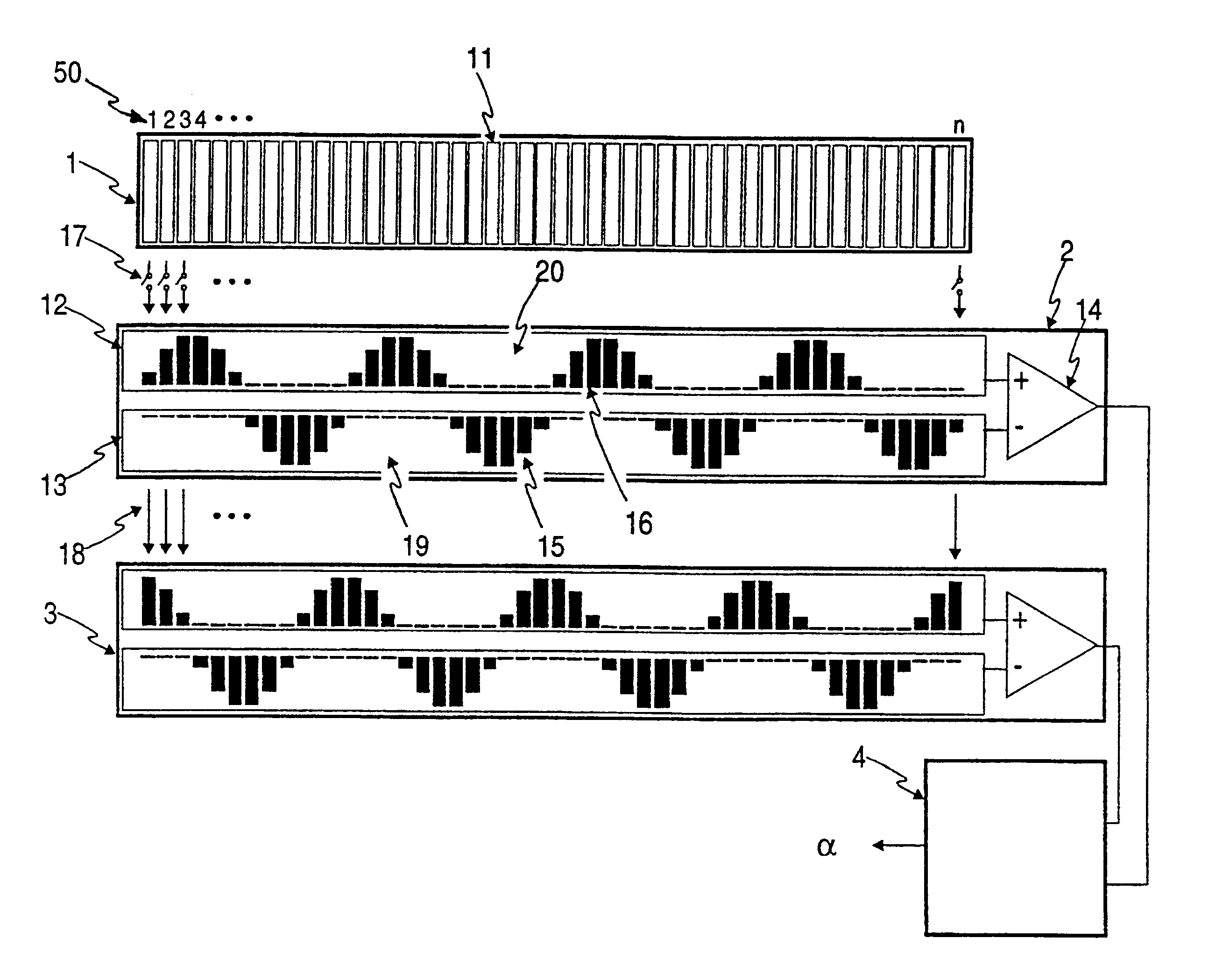 Position sensor and circuit for optical encoder