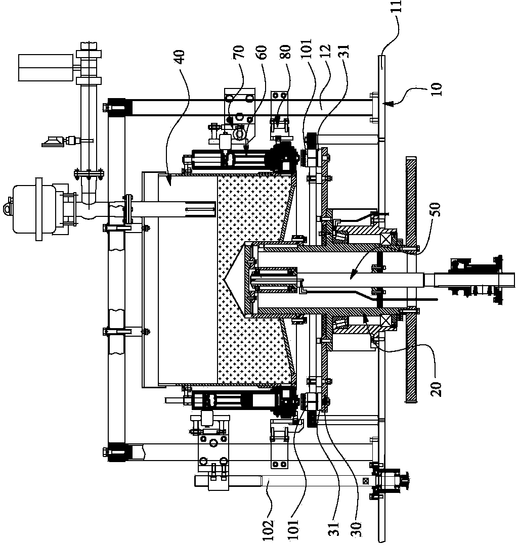 Viscous material quantitative filling machine