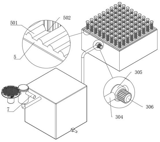 Infiltration and drainage structure of sponge city and water circulation system of sponge city