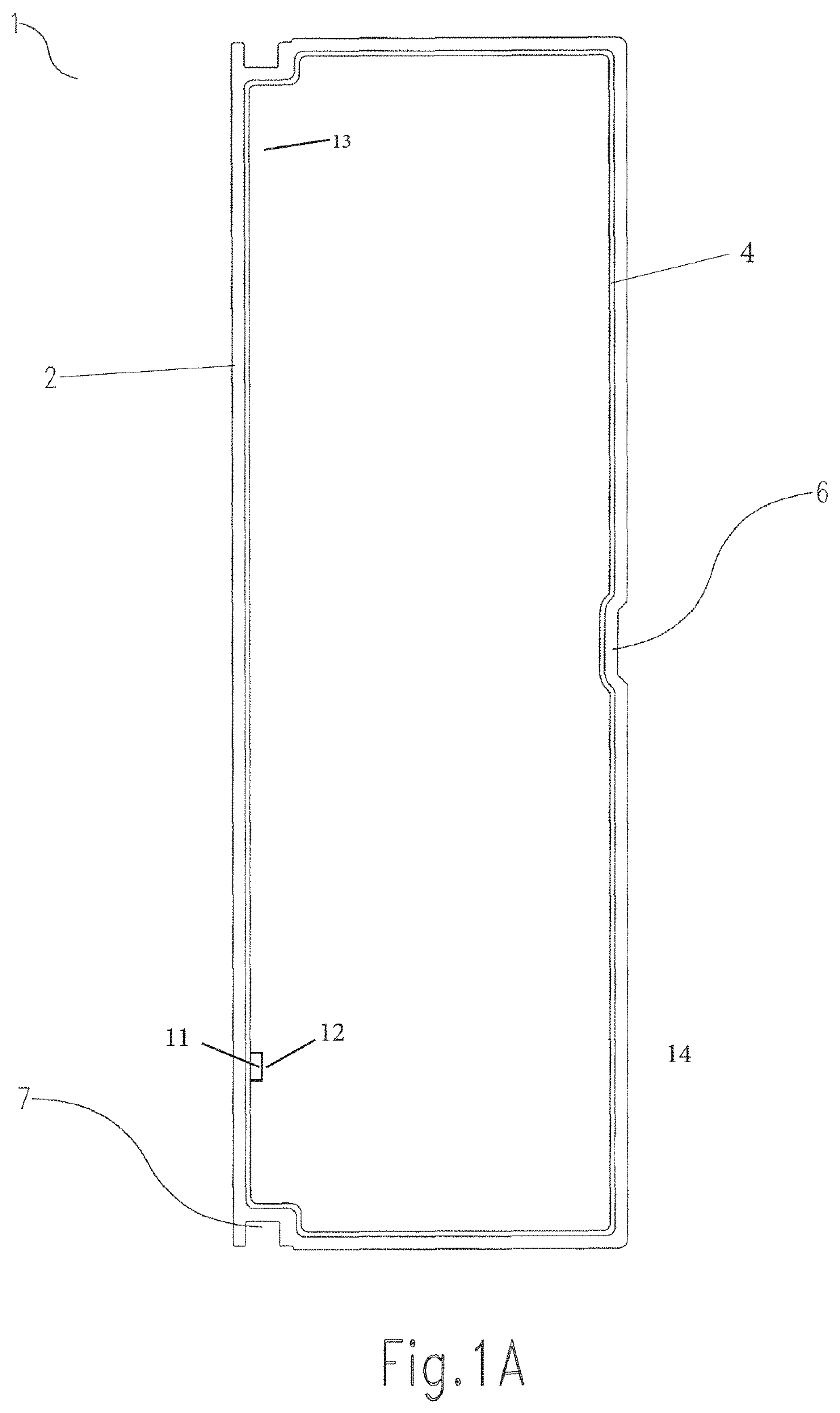 Access door for cooling device with product space