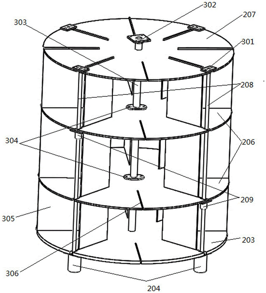 Space-adjustable rotary storage cabinet and storage distribution method thereof