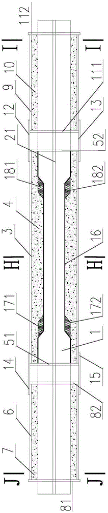 A combined anti-buckling energy-dissipating support