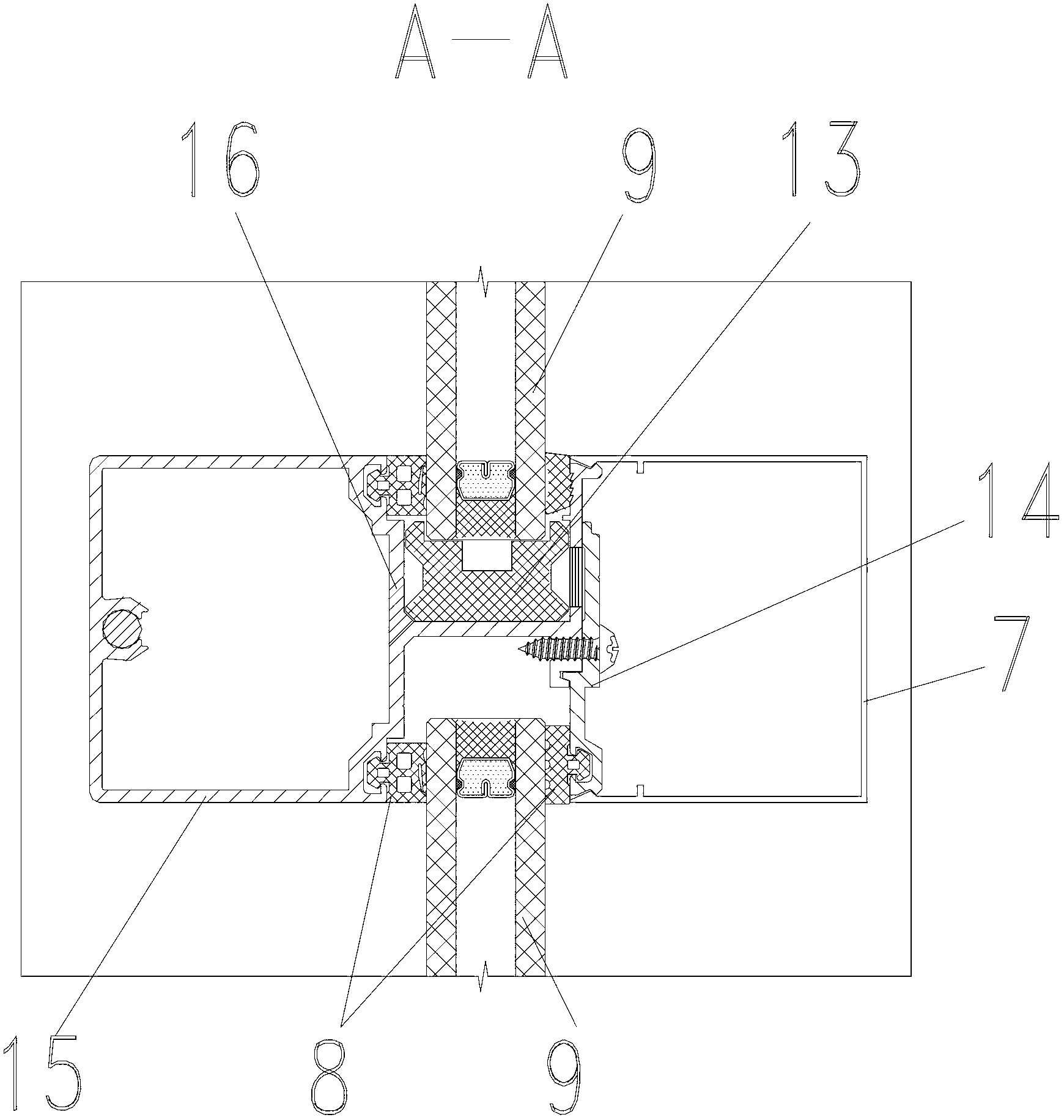 Sink plug used for inverted glass curtain wall