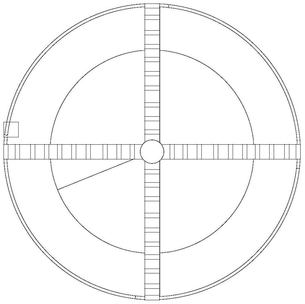 A cement-soil mixing pile head with anti-overflow and variable cross-section