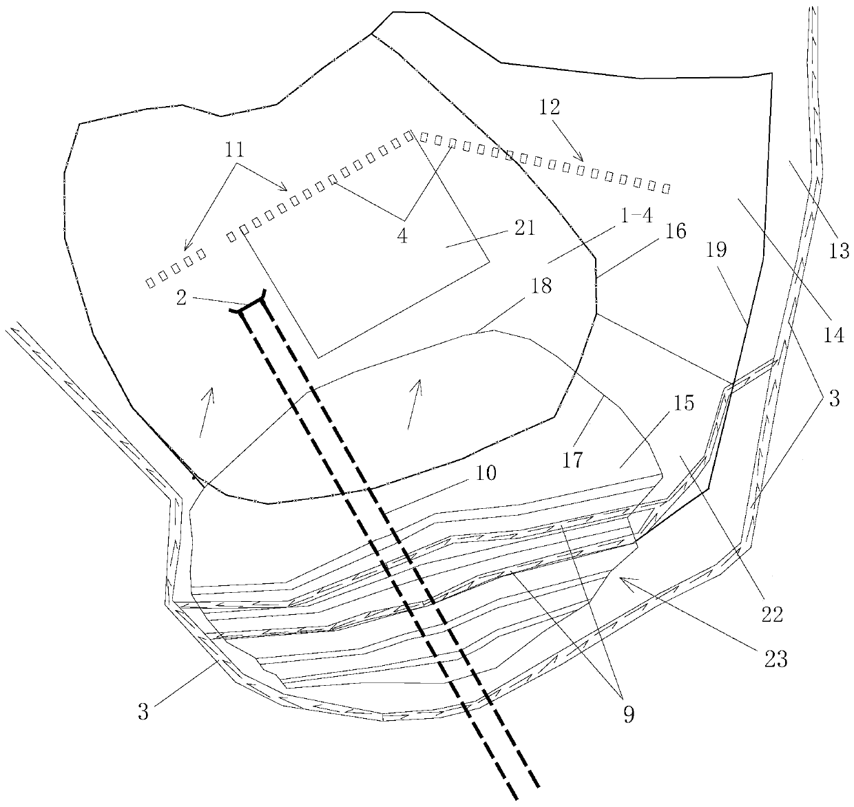 Through landslide body loess tunnel construction method