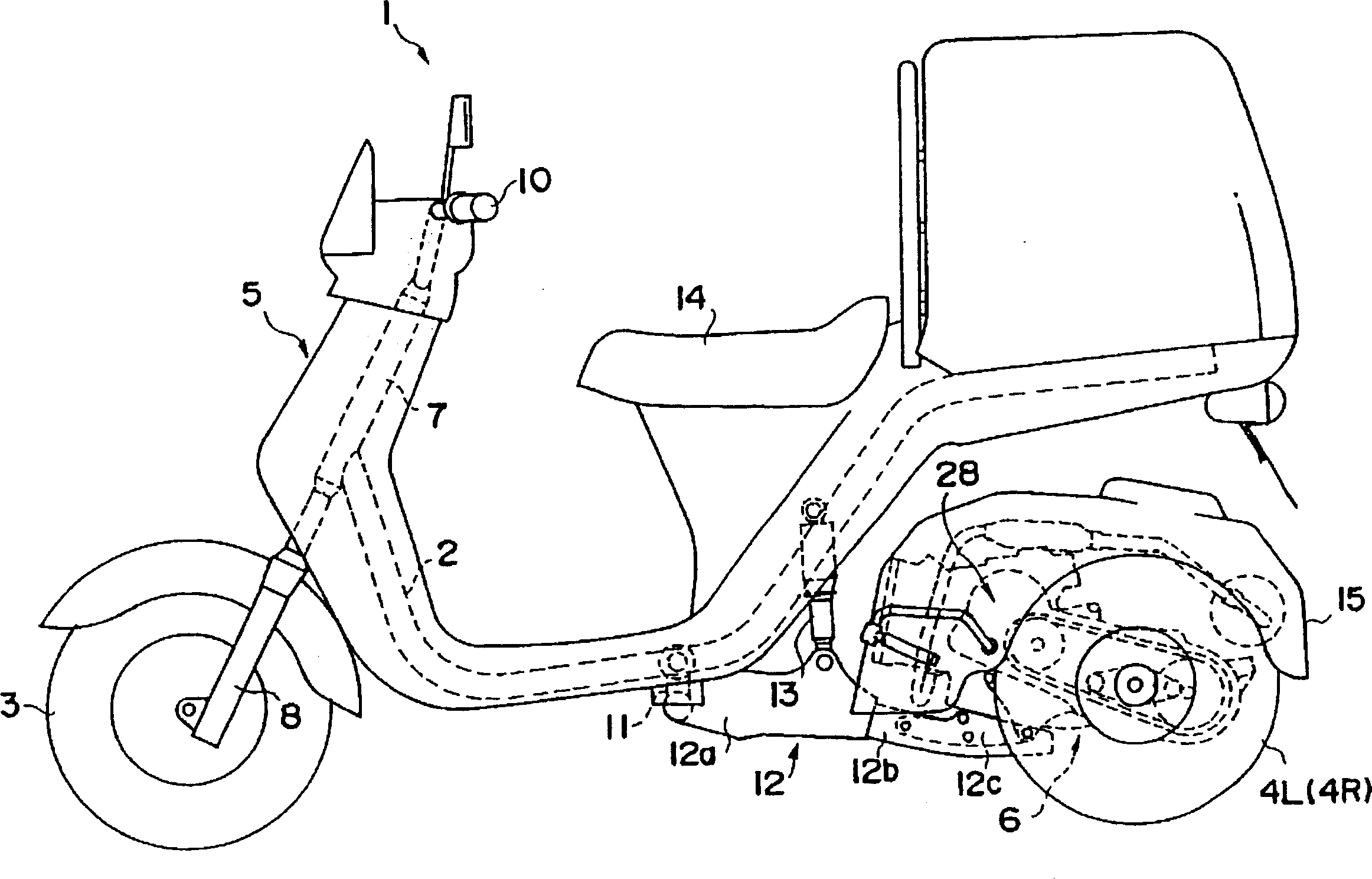 Power unit start device for vehicle