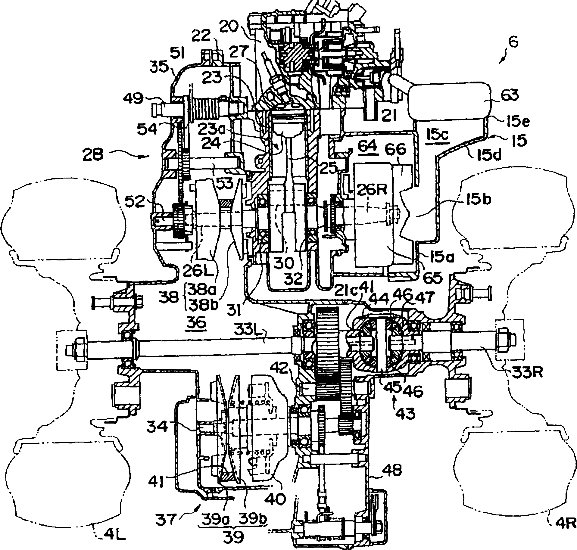 Power unit start device for vehicle