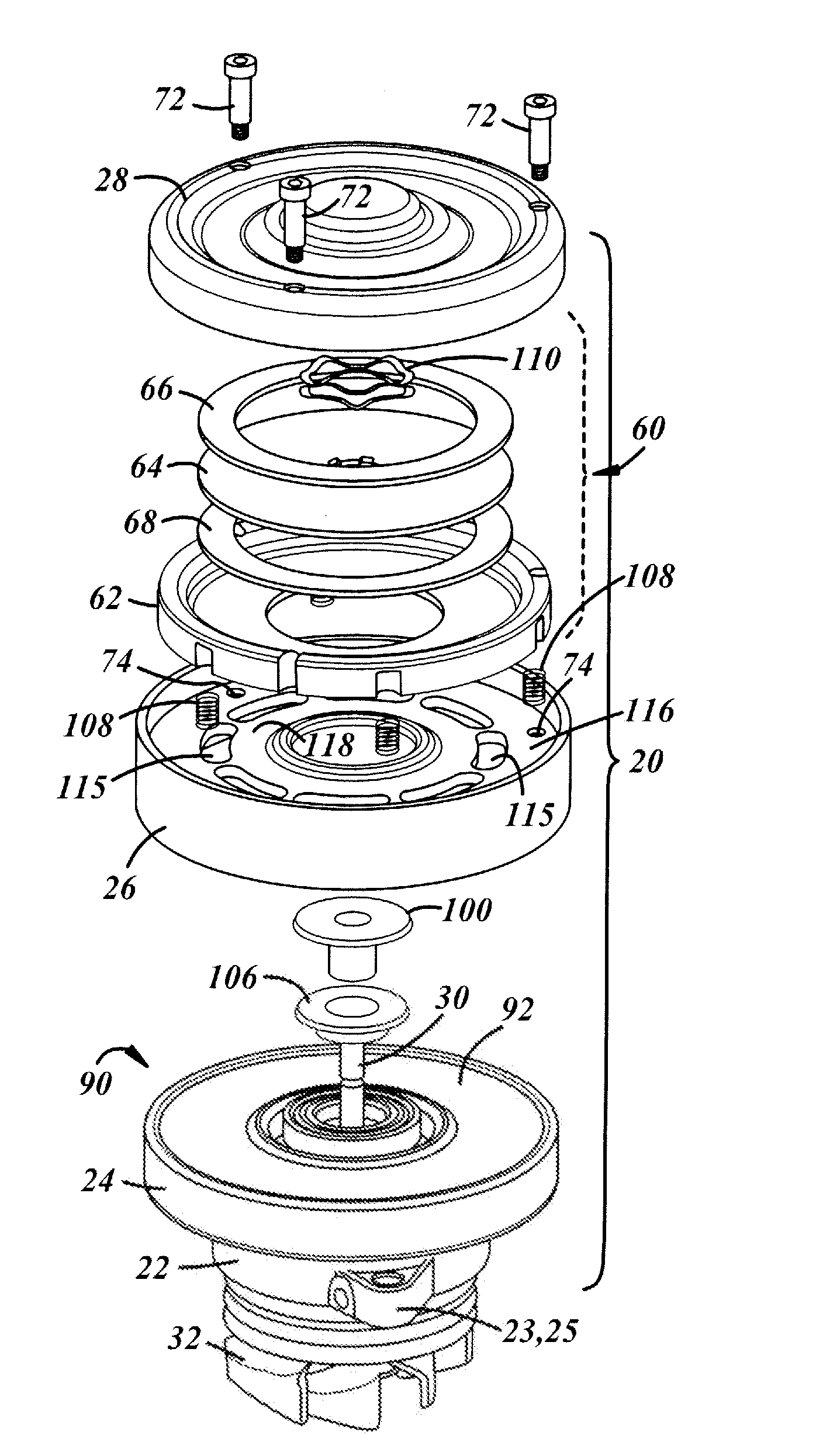 Fail-Safe Dry Friction Clutch For A Coolant Pump