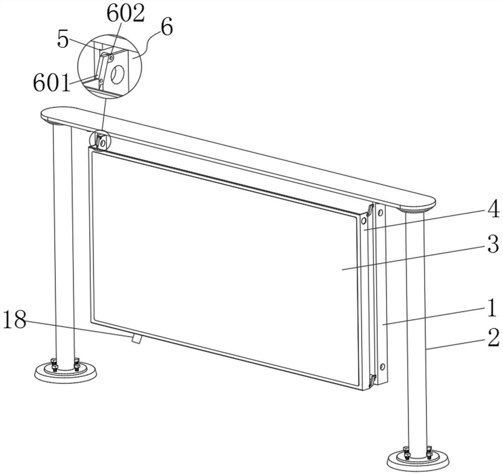 High-safety advertisement display board