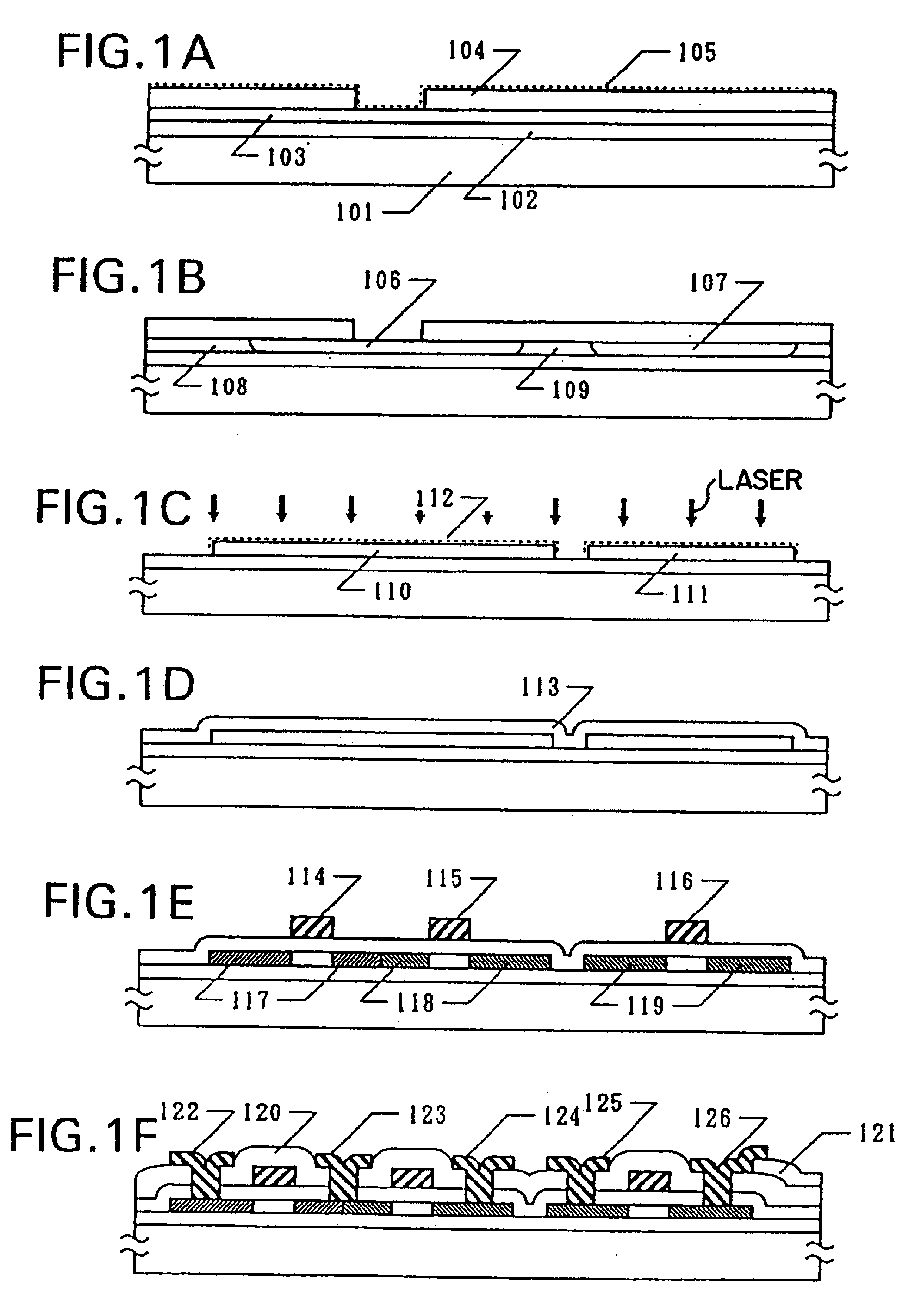 Method for manufacturing semiconductor device with crystallization of amorphous silicon