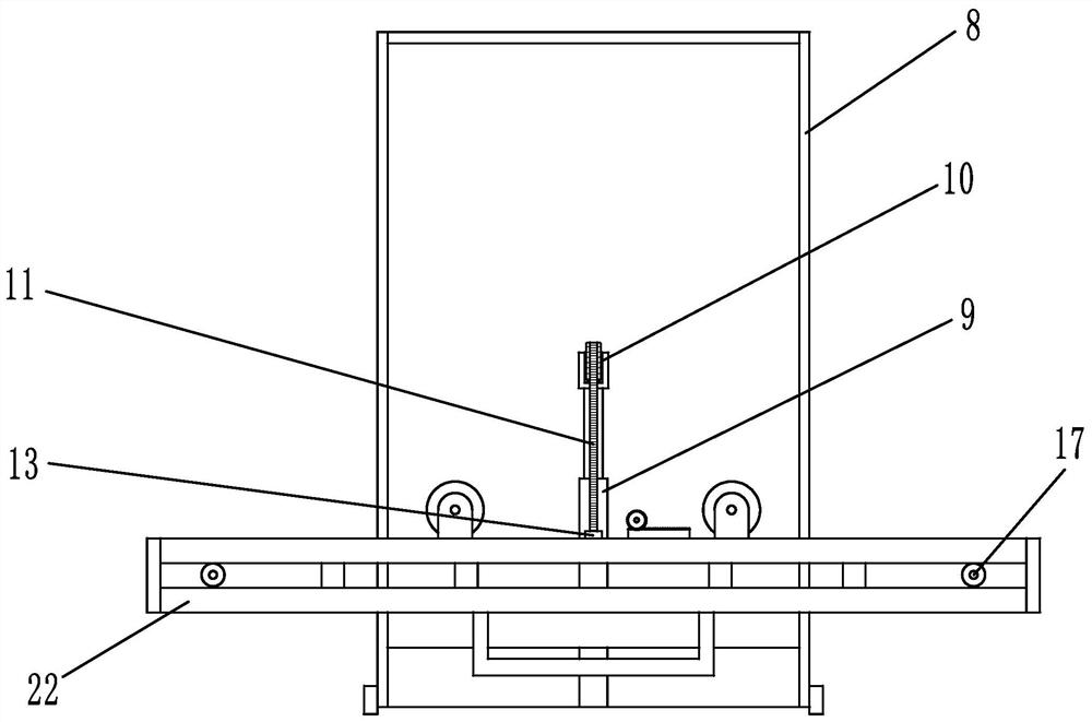 Wall body supporting device of movable assembling frame