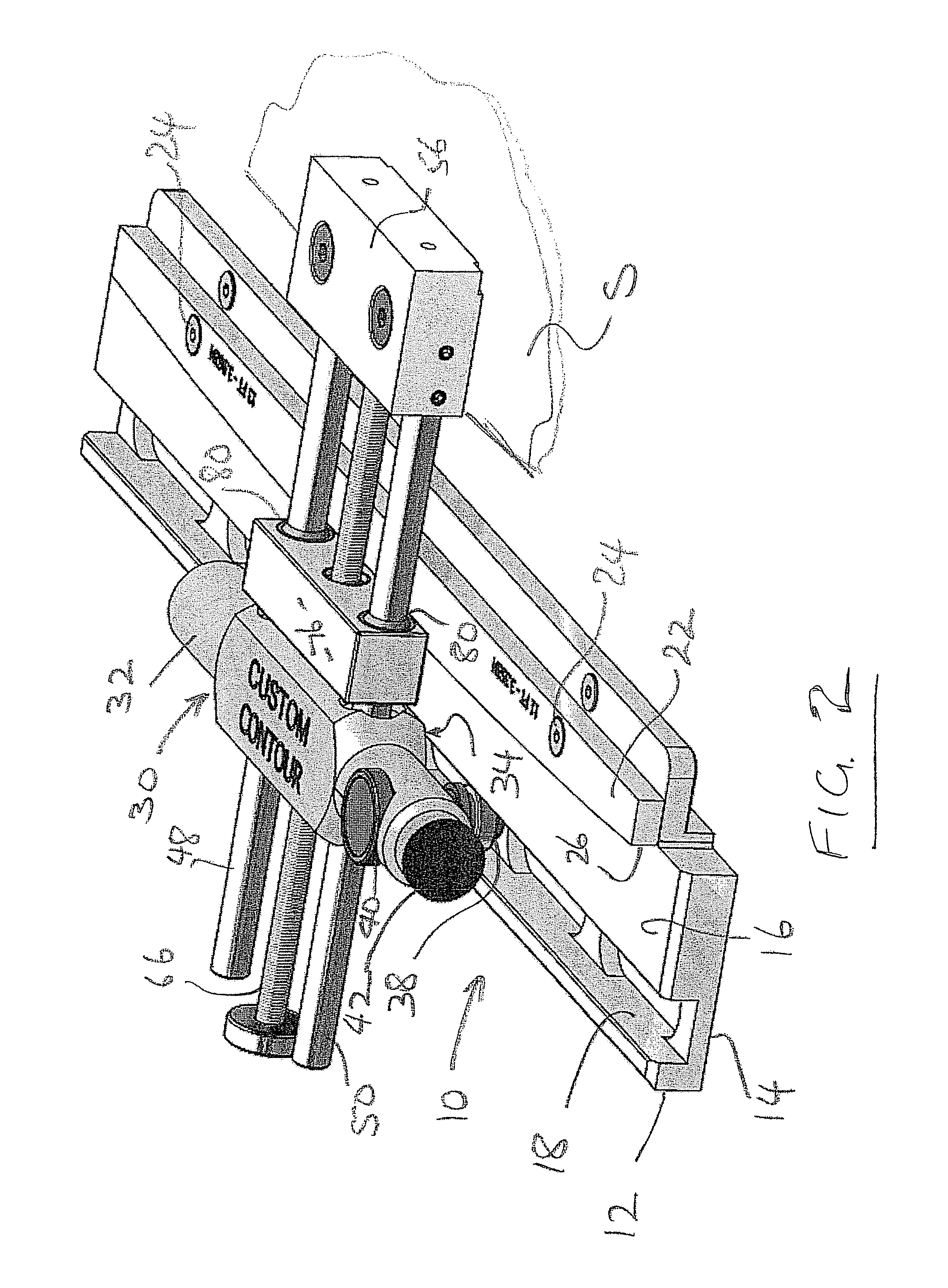 Contour guide for ice skate sharpener