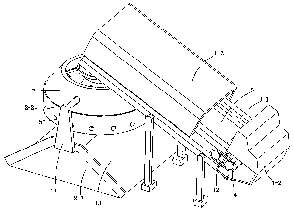 Agricultural biomass straw briquetting device