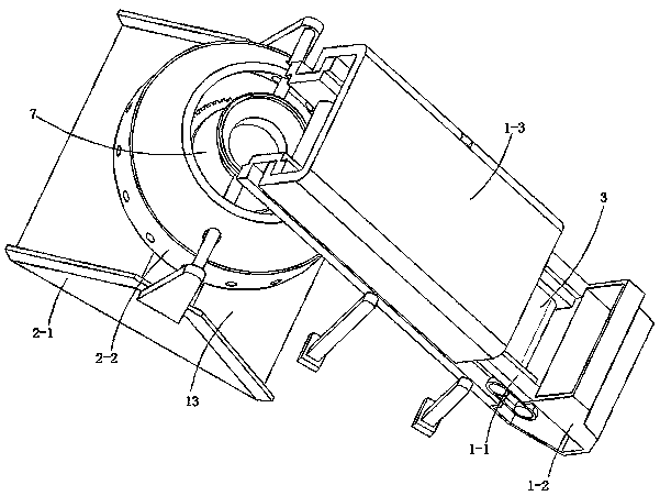 Agricultural biomass straw briquetting device