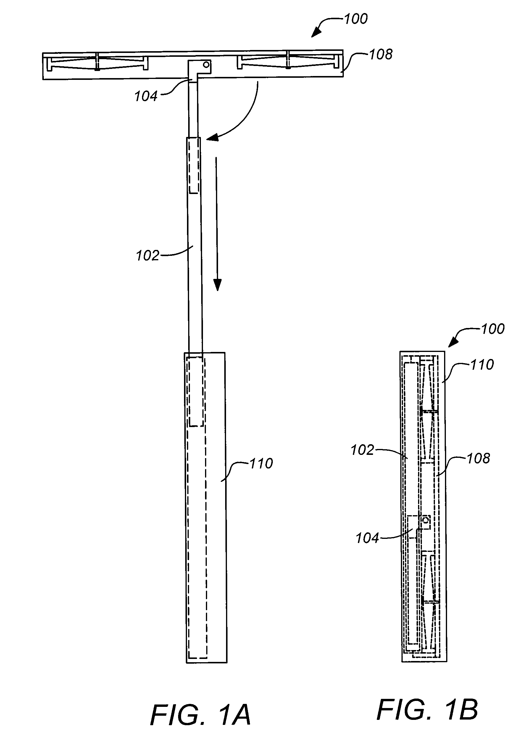 Compact collapsible squeegee