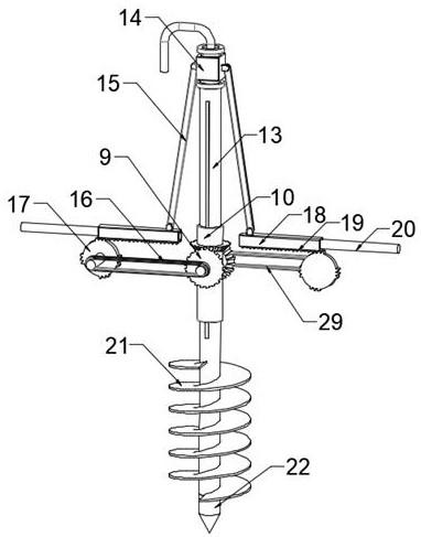 Drilling water taking device for underground water pollution prevention and curing