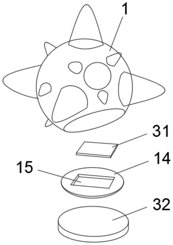 Wirelessly charged disinfection and sterilization laundry ball