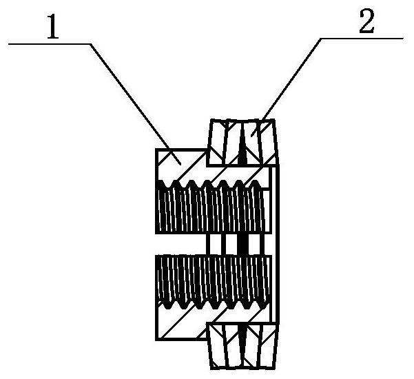 Threaded connection device with anti-loosening function