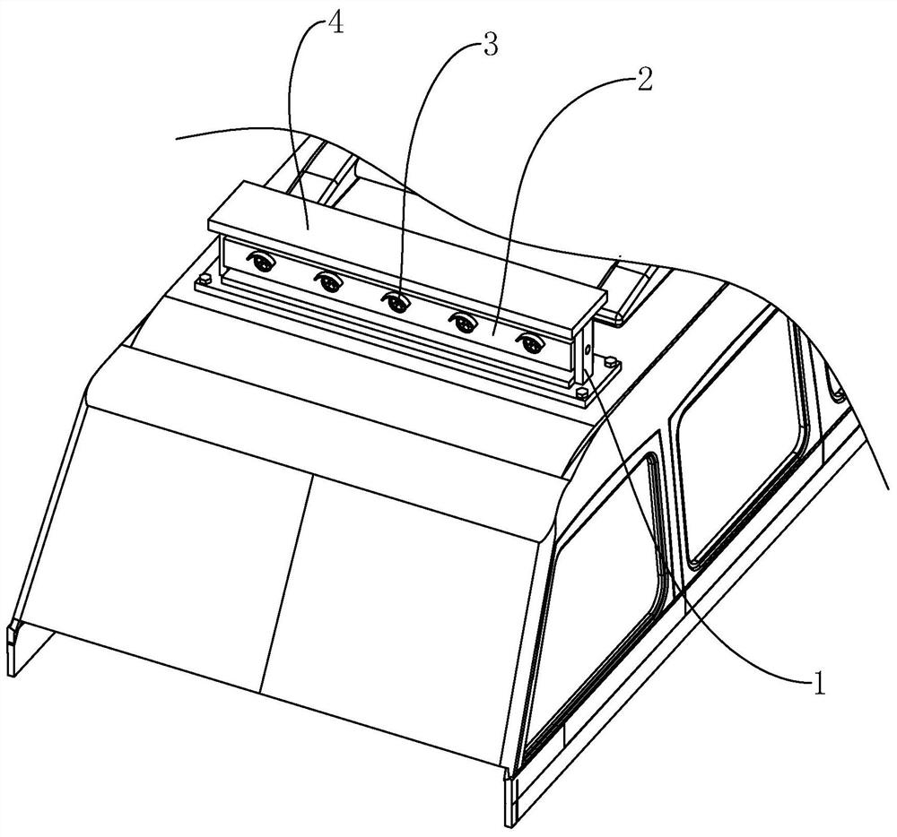 Automobile driving auxiliary lamp