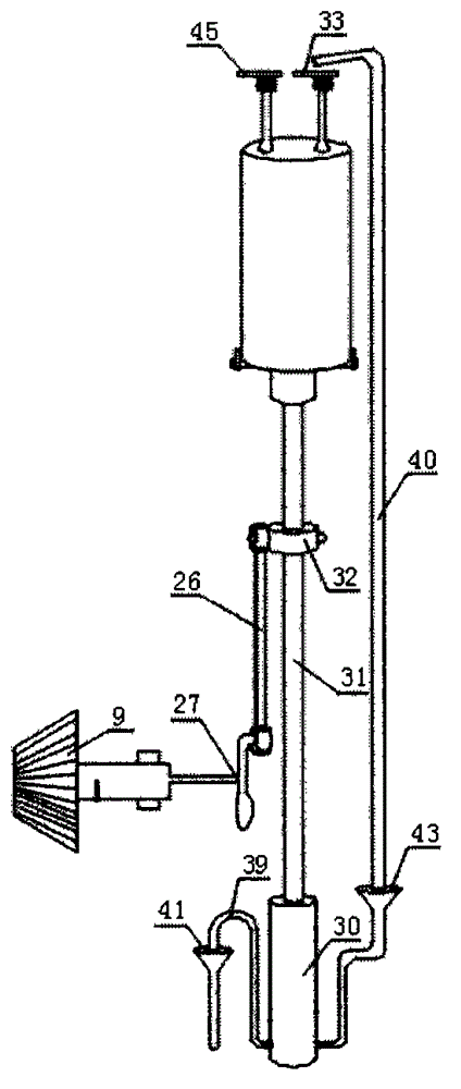 Lubricating oil conveying device of internal combustion engine with four cylinders surrounding shaft