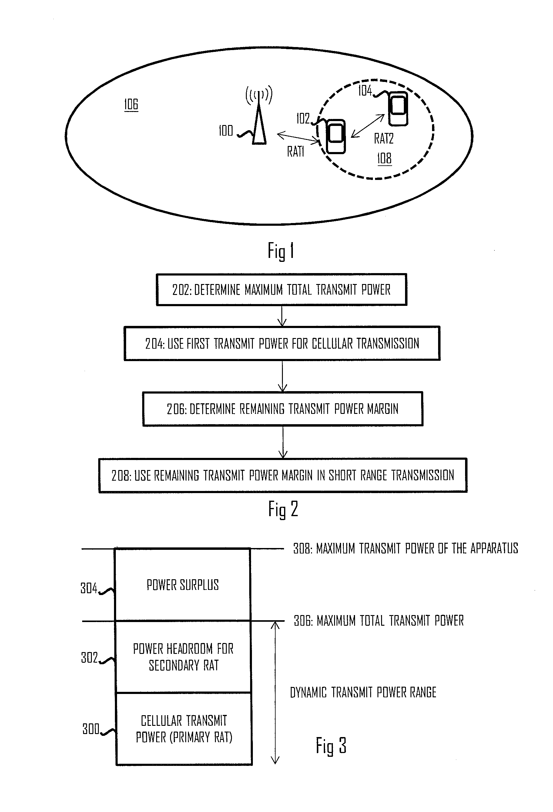 Transmit Power Control in Multi-Radio Apparatus