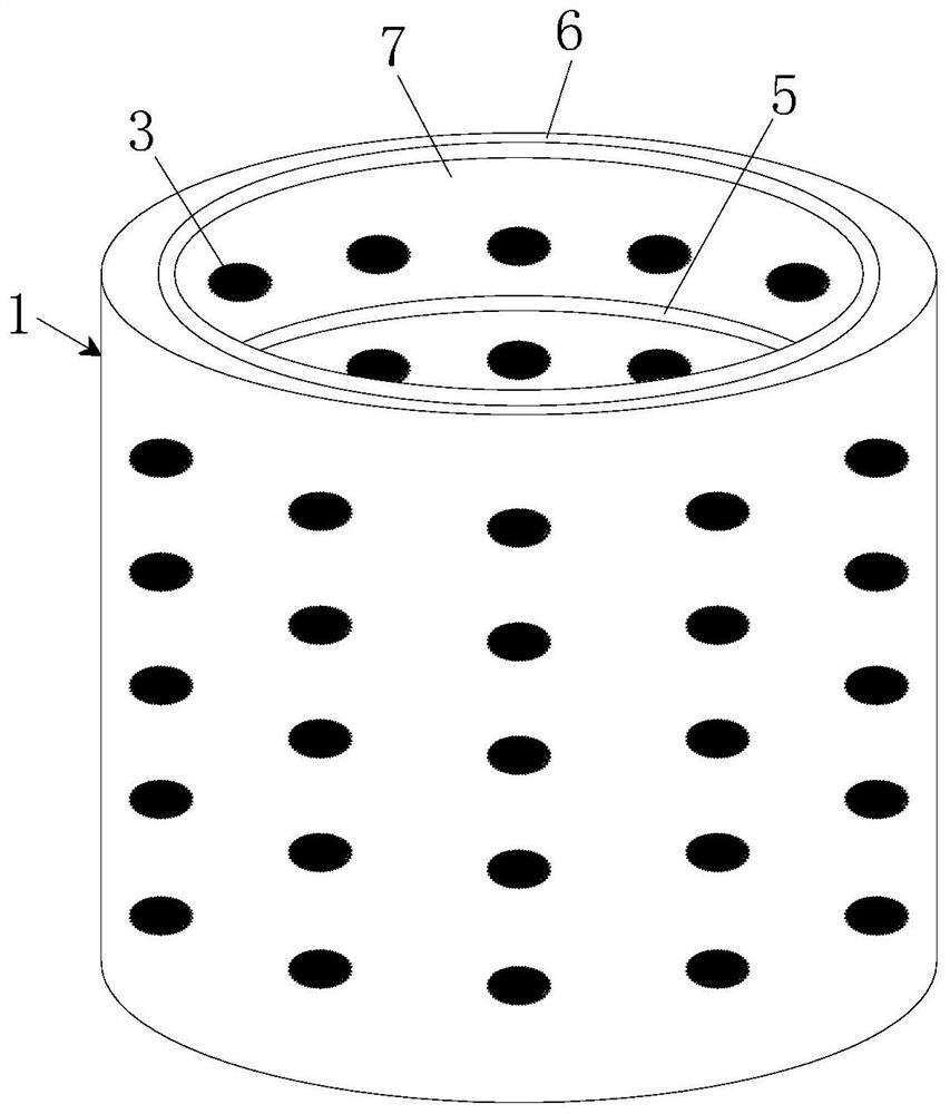 HYB-650 copper-based inlaid solid lubricating bearing and manufacturing process thereof