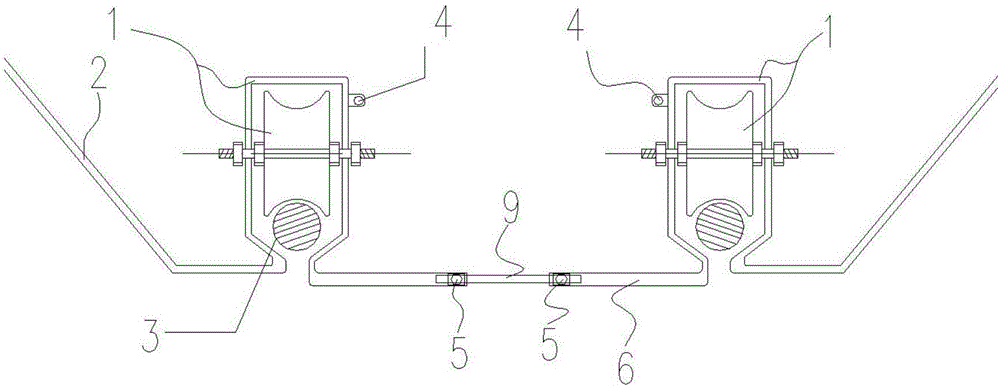 Crossing assist device capable of replacing ground wire