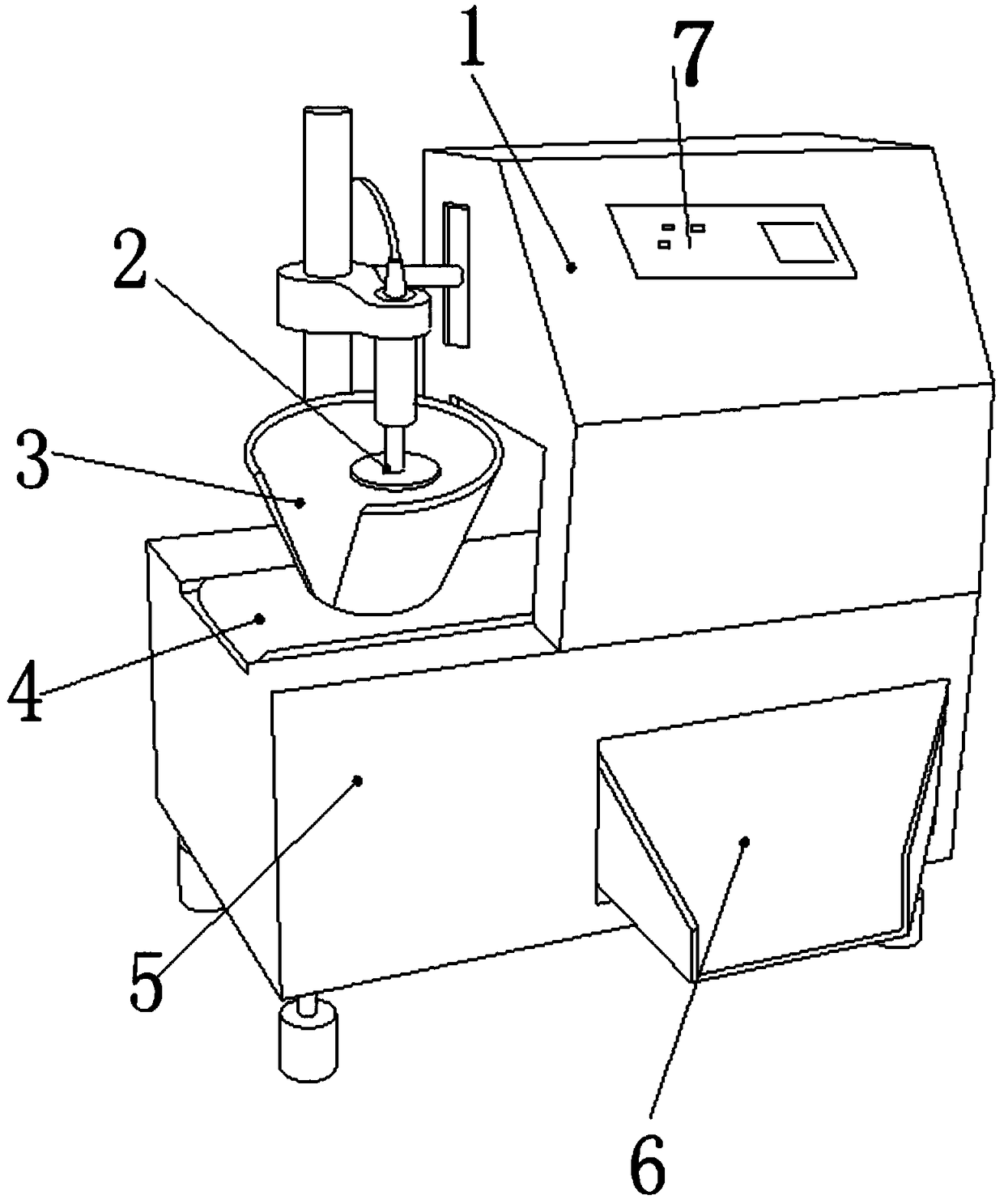 Grinding device for grinding glass end surface