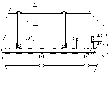 Method for installing telescopic shifting finger sleeve of harvester cutting table drum and telescopic shifting finger device