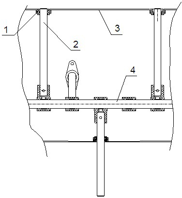 Method for installing telescopic shifting finger sleeve of harvester cutting table drum and telescopic shifting finger device